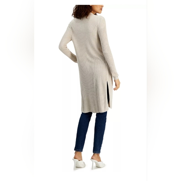 INC International Concepts Womens Ribbed Duster Cardigan Created for Macys - Picture 2 of 4
